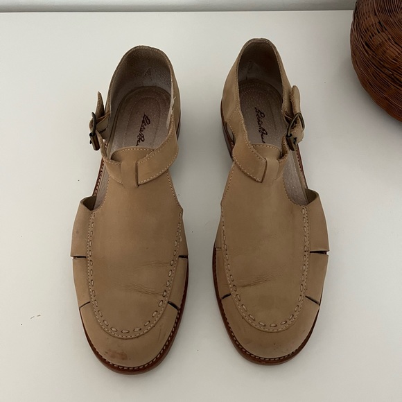 (Sold) Eddie Bauer | Beige Suede Fisherman Sandals - Picture 2 of 7